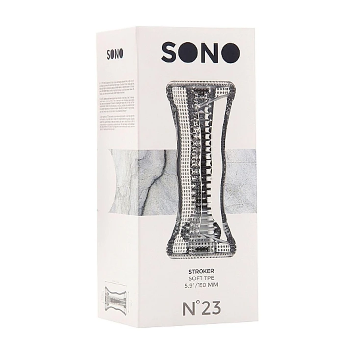 Masturbator No.23 - Przezroczysty, Rozciągliwy, Wodoodporny, Soft TPE