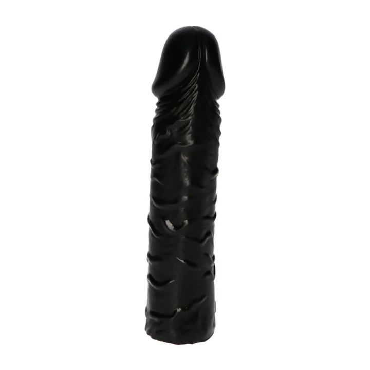 Dildo Gustavo Black 18cm, średnica 4.5cm, wodoodporny, realistyczny materiał