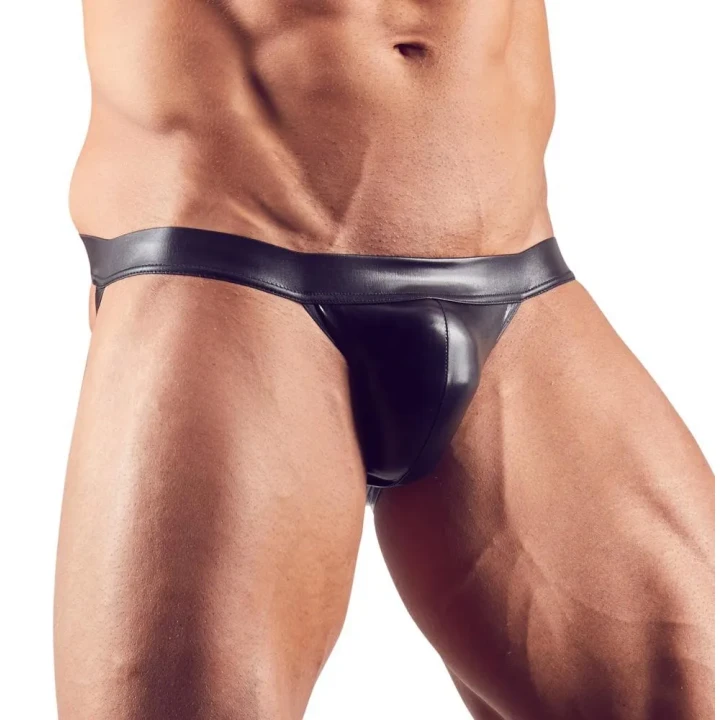 Jockstrap dla mężczyzn - Elastyczny, czarny, 92% poliester, 8% spandex