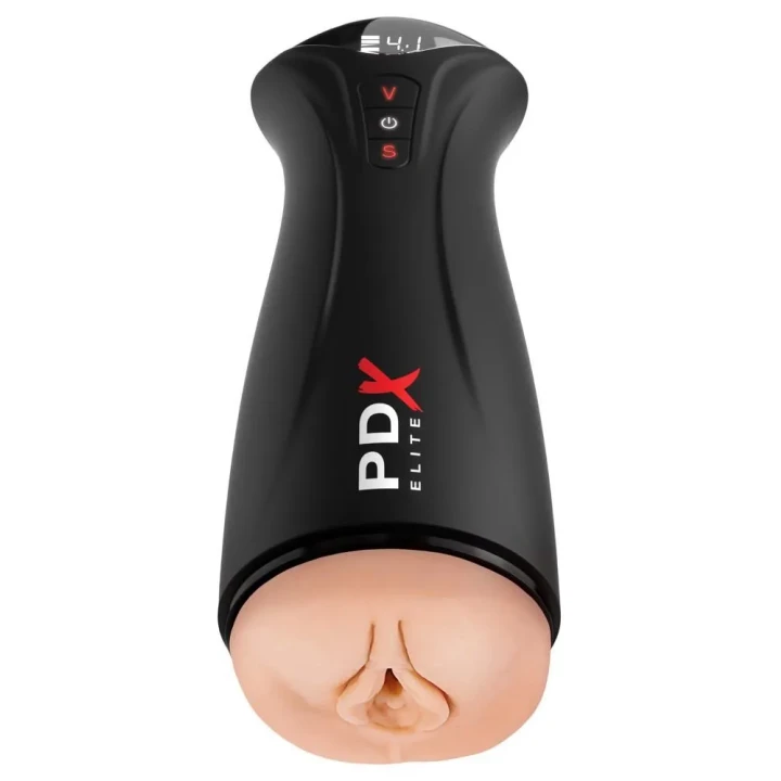 Masturbator automatyczny PDX Elite, 5 trybów wibracji i ssania, 24,5 cm