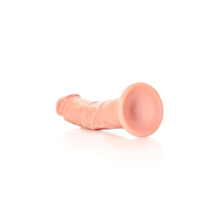 Dildo Real Rock - Zakrzywiony, 20,5 cm, Przyssawka, Wodoodporny