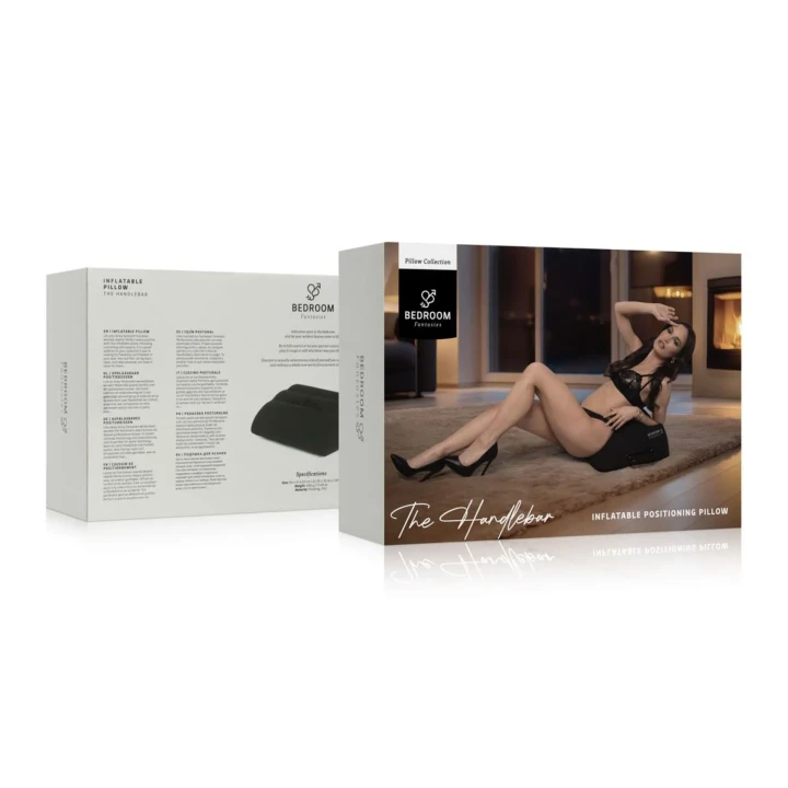 Poduszka do pozycji seksualnych - Bedroom Fantasies, dmuchana, czarna, stabilna