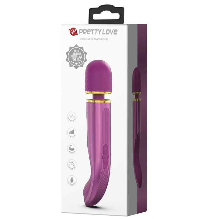 Masażer ciała PRETTY LOVE – silikon/ABS, 7 funkcji wibracji, 5 poziomów prędkości