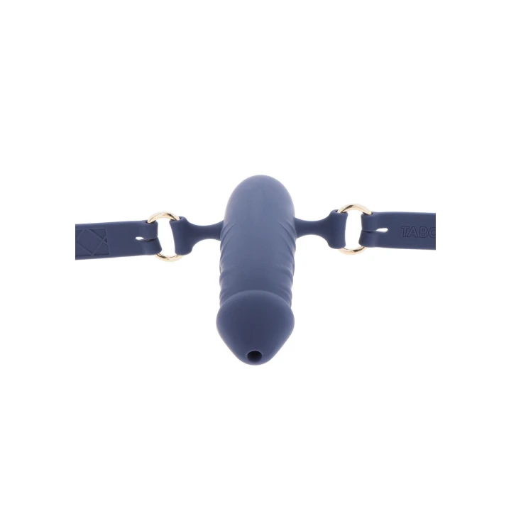 Knebel silikonowy oddychający TABOOM z regulowanym paskiem, 3.5 cm, 60 cm długości