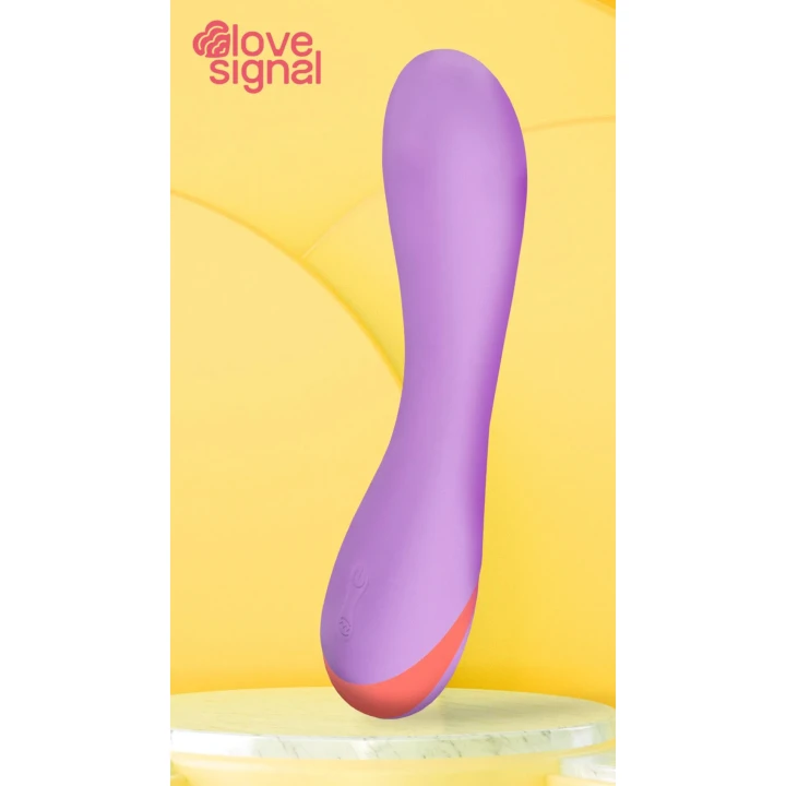 Wibrator Dreamtoys Love Signal – 3 tryby + 7 programów, usb-pin, silikon IPX6
