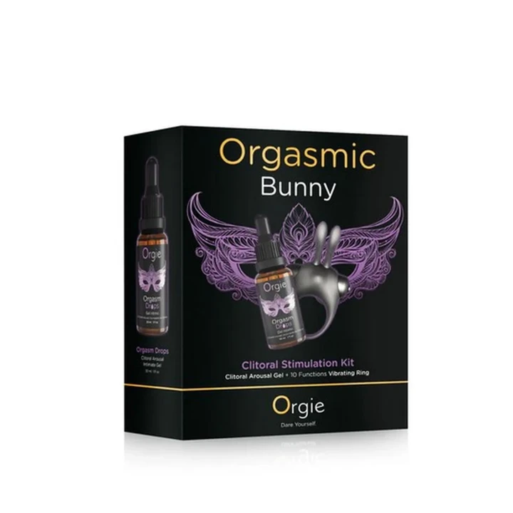 Wibrator do łechtaczki Orgie Orgasmic Bunny - 10 trybów, żel stymulujący w zestawie