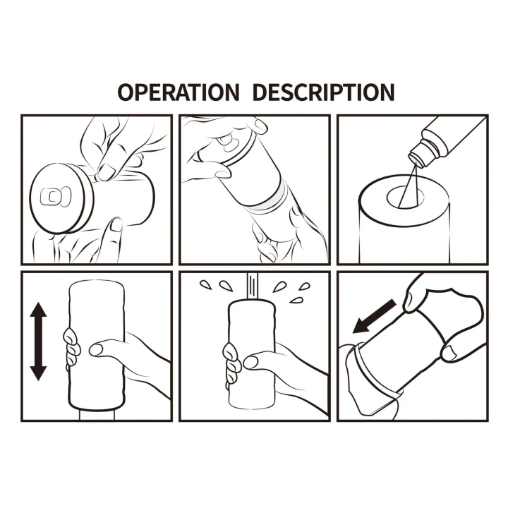 Masturbator PRETTY LOVE - TPR, Żebrowany Kanał, Dyskretna Puszka