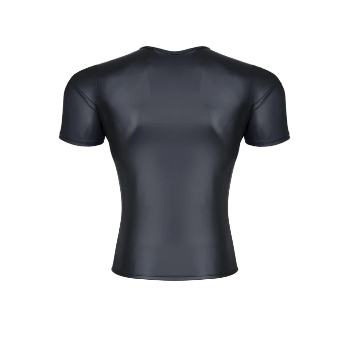 T-shirt męski REGNES FETISH PLANET, wetlook, dekolt w serek, elastyczny, XXL