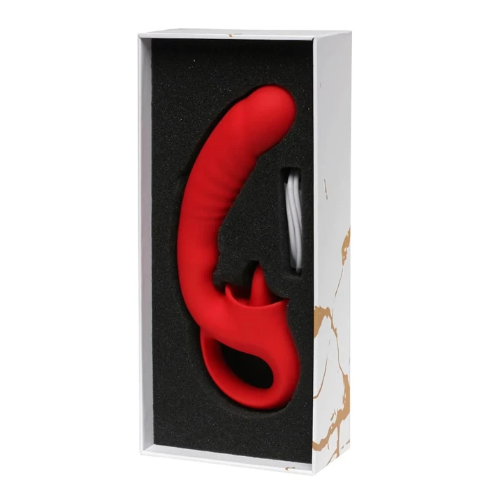Mini Wibrator G-Spot Rouge Velvet, Silikonowy, Wodoodporny, 10 Trybów Wibracji
