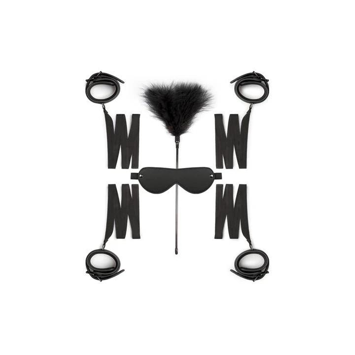 Zestaw do Niewoli dla Początkujących - Kajdanki, Maska na Oczy, Stymulator Zmysłów