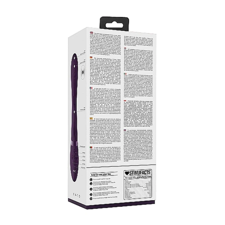 Wibrator G-spot z serii Cato - 3 silniki, 10 trybów, wodoodporny, fioletowy