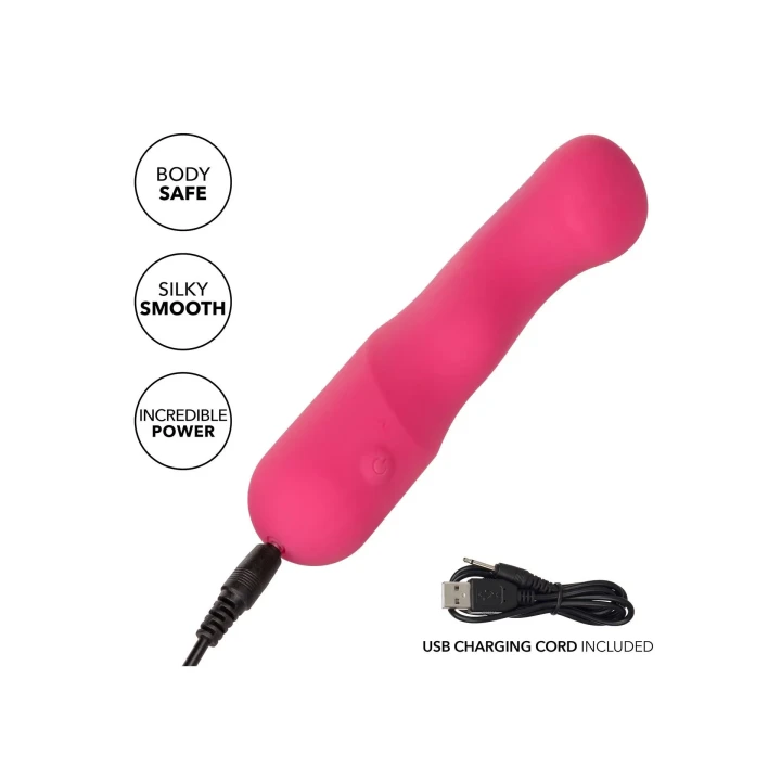 Masażer do ciała Pixies Curvy - silikonowy, 10 prędkości, wodoodporny, 10,75 cm