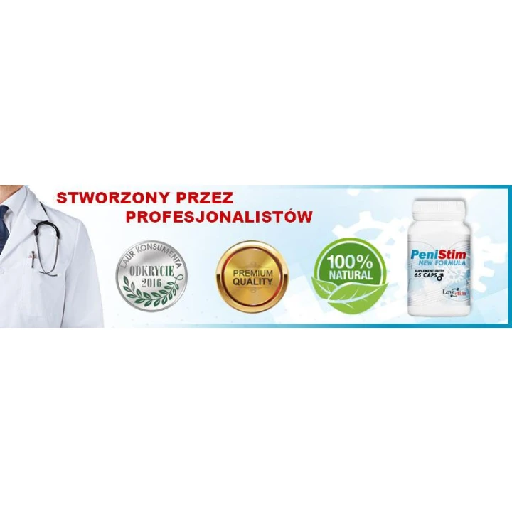 Suplement diety PeniStim – 65 kapsułek, zwiększa libido, wspomaga erekcję, naturalne składniki