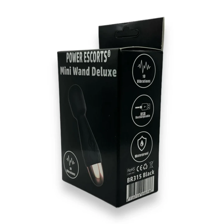 Masażer Wand - Power Escorts - 10 trybów wibracji, wodoodporny, 11,6 cm