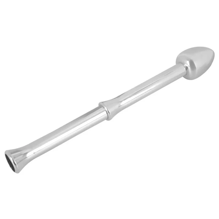 Stymulator analny Rebel z metalu, długość 26,5 cm, 10 trybów wibracji