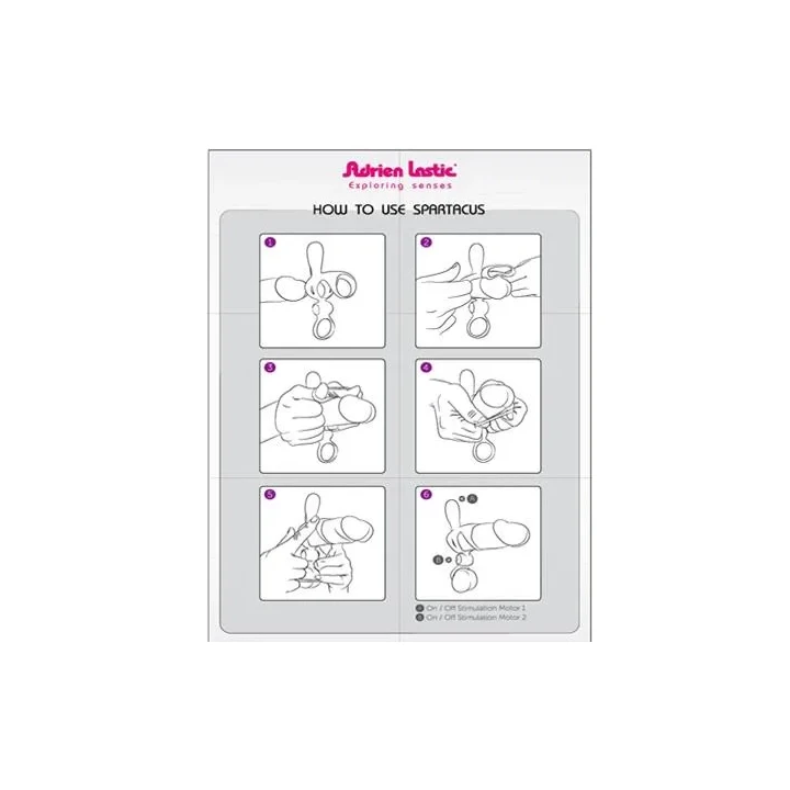 Nakładka wibracyjna Spartacus R, silikon medyczny, 8 cm, stymulująca łechtaczkę