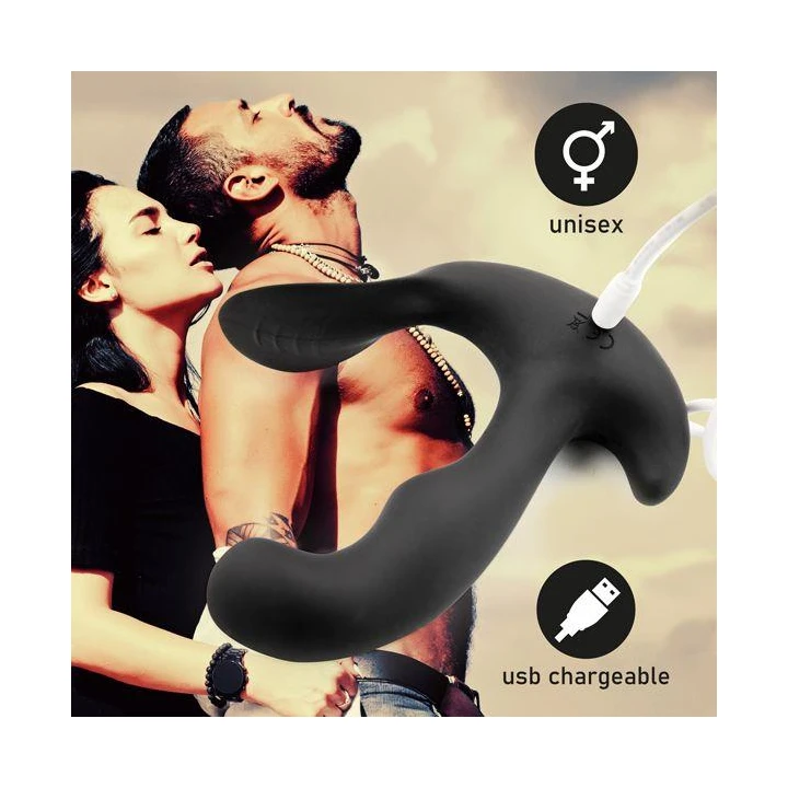 Wibrator analny FeelzToys - silikonowy, 10 wzorów wibracji, wodoodporny