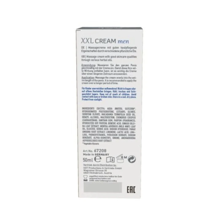 Krem powiększający penis BIG LOVE 50ml - XXL, wspomaga erekcję, poprawia krążenie