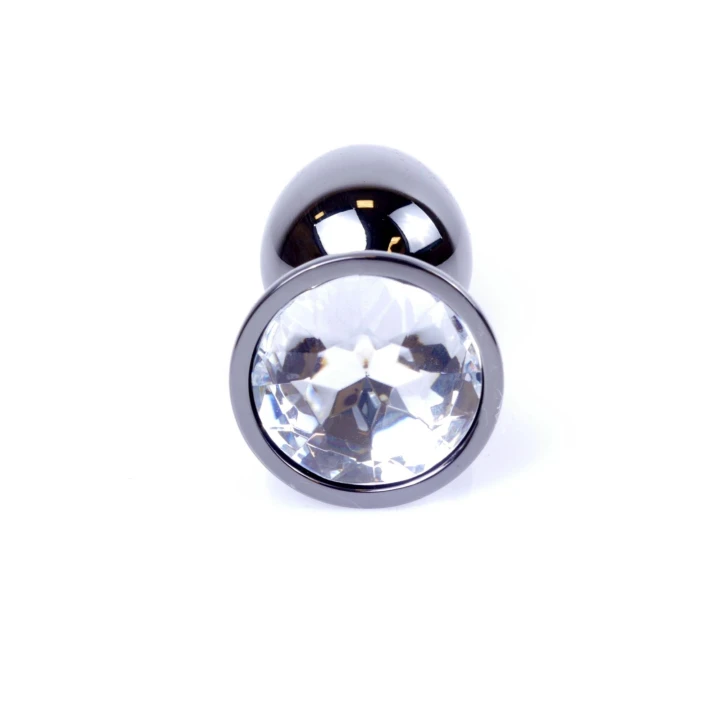 Korek analny Plug-Jewellery, stal nierdzewna, 7 cm, diamentowa podstawa