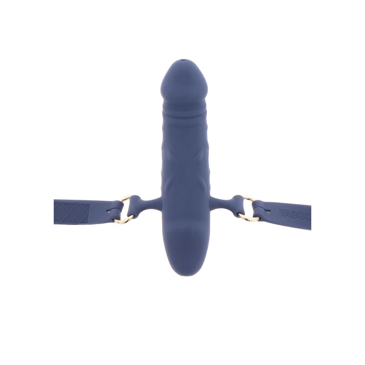 Knebel silikonowy oddychający TABOOM z regulowanym paskiem, 3.5 cm, 60 cm długości