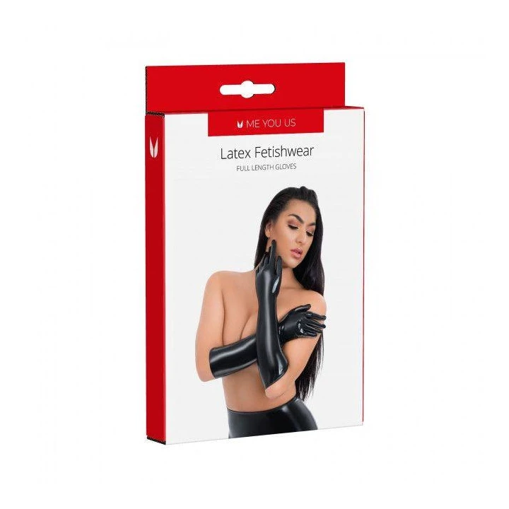 Rękawice lateksowe Me You Us, pełna długość, mały, wysokiej jakości materiał