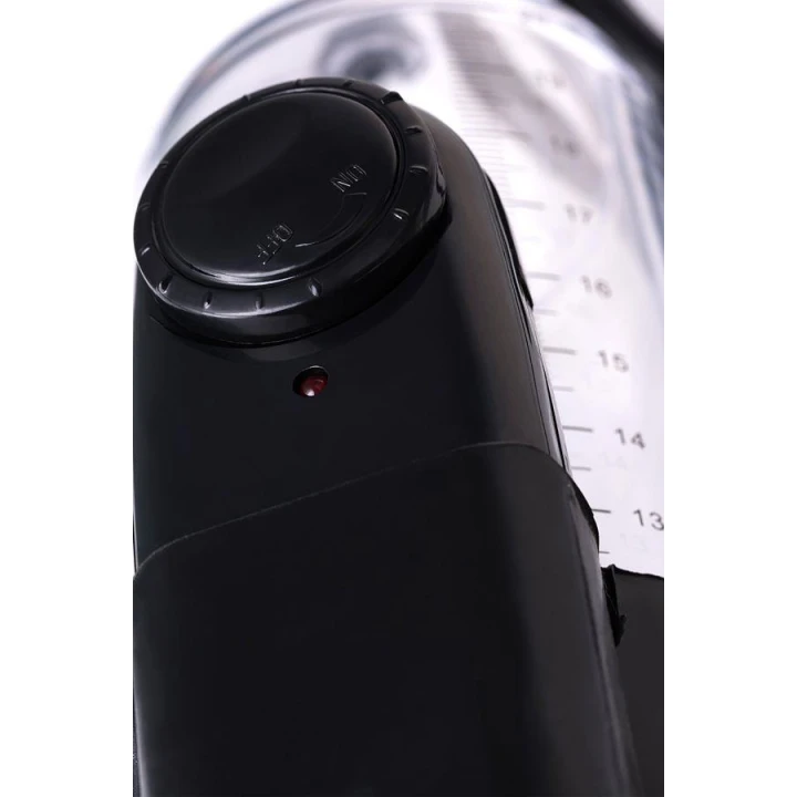 Pompka do penisa A-TOYS, PVC, wibrująca, długość 22,8 cm, przezroczysta