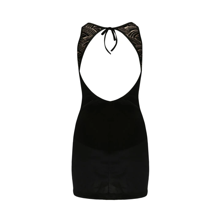 Koszulka nocna CASMIR - czarna, Oeko-Tex, rozmiar L/XL, wykonana w UE