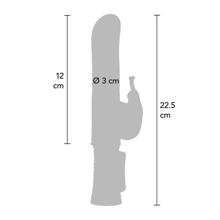 Wibrator żelowy, seria Happy Hugging, 8 trybów drgań, 4 tryby obrotu, wodoodporny