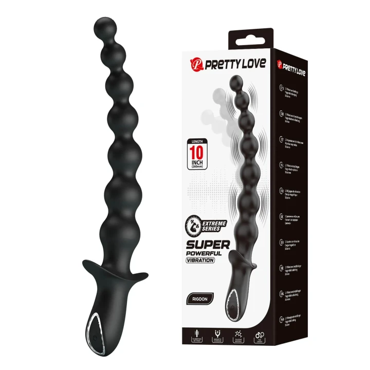 Wibrator analny Pretty Love Dedron, 10 trybów wibracji, silikon medyczny, 26 cm