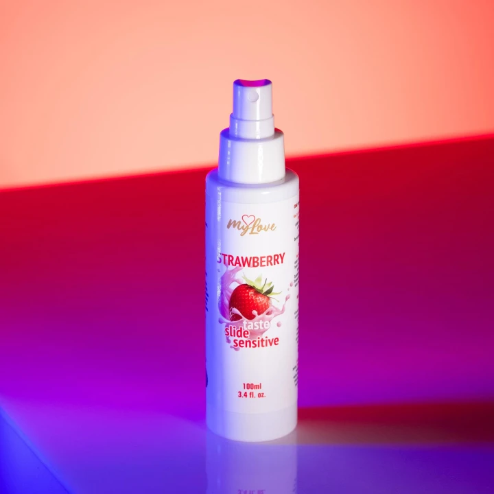 Żel intymny MyLove Taste Slide Sensitive 100ml - Truskawka, gładki poślizg, wysoki komfort