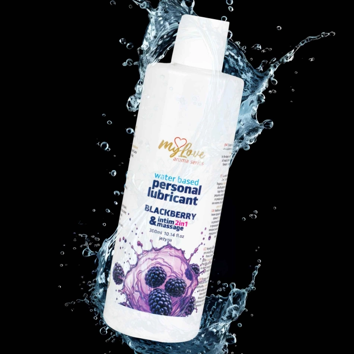 Żel intymny i do masażu MyLove Aroma Series wodny 2w1 jeżyna 300 ml