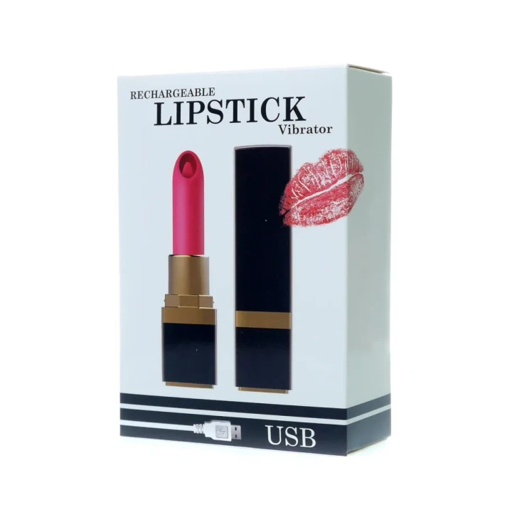 Wibrator łechtaczki Lipstick Pro — silikon/ABS, USB, 10 trybów, wodoodporny