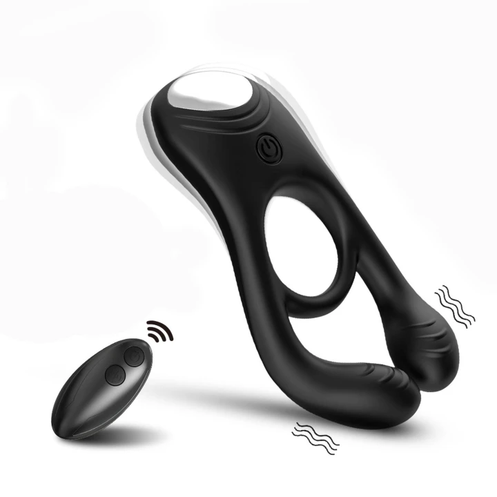 Pierścień wibracyjny Veyron, 3 silniki, 9 trybów wibracji, silikon medyczny