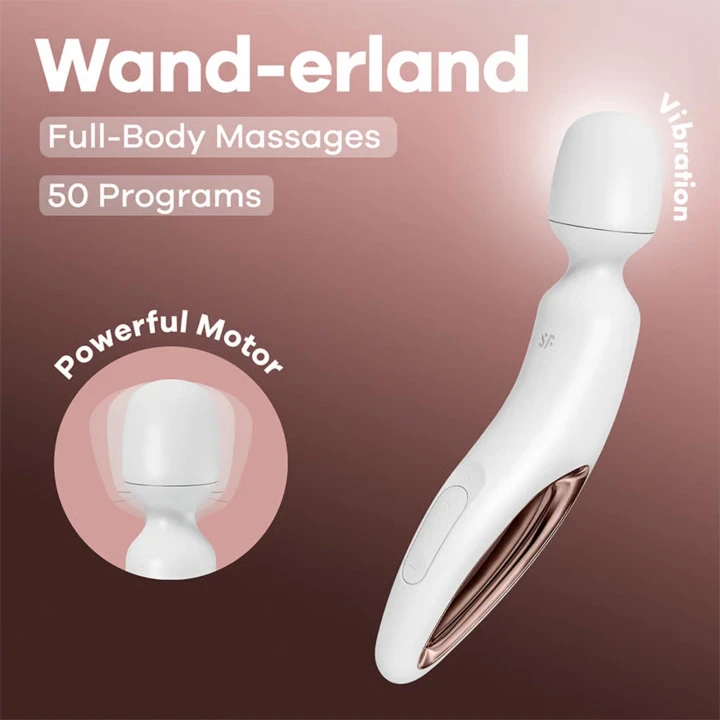 Wibrator Wand-erland Satisfyer - XXL, 50 Wibracji, Wodoodporny IPX7