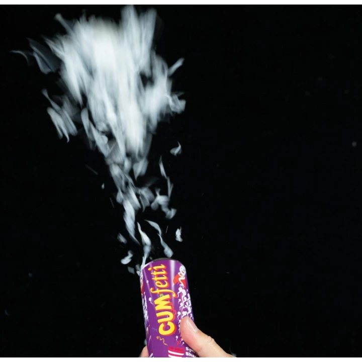 Konfetti imprezowe Cumfetti - papierowe plemniki, kolorowa tuba 15 cm, zabawa na wieczory