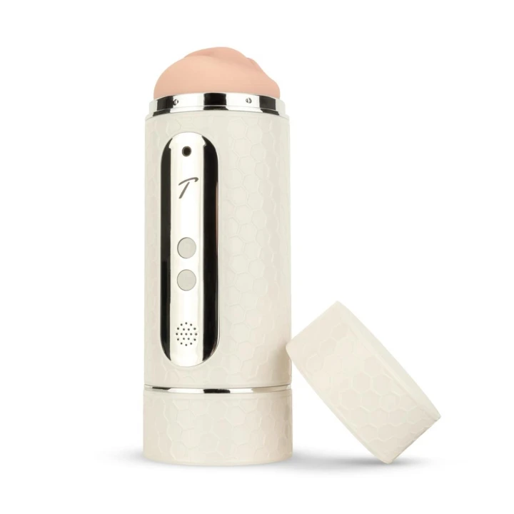 Masturbator elektryczny Teazers, podwójne otwory, 12 trybów wibracji