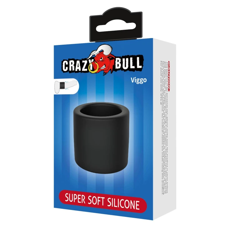 Pierścień na penisa Crazy Bull Viggo - silikonowy, 3,4 cm, wodoodporny
