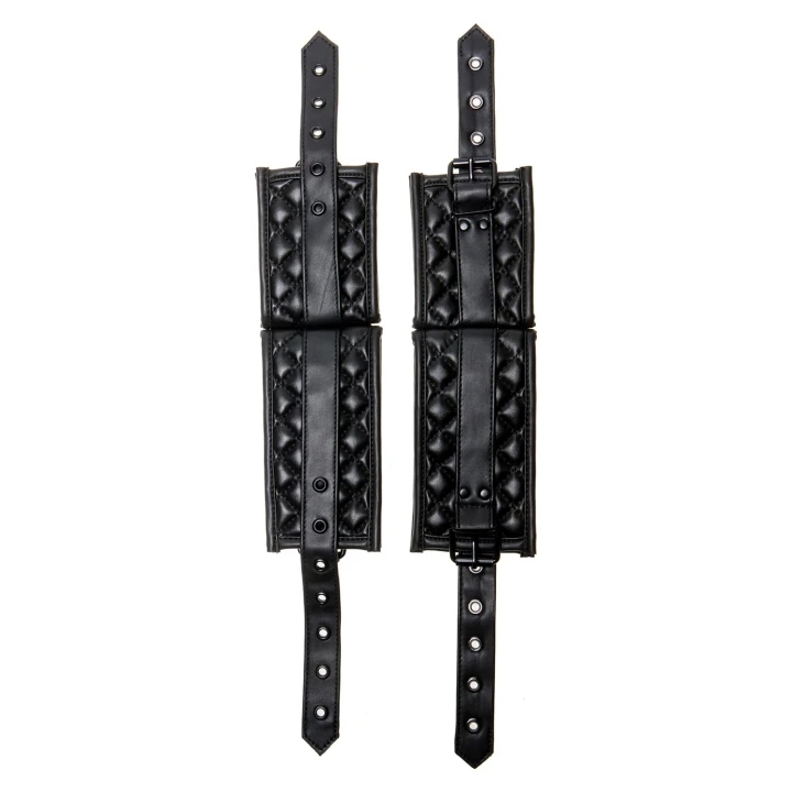 Kajdanki PVC X-PLAY, regulowane, na nadgarstki i kostki, komfortowe i bezpieczne