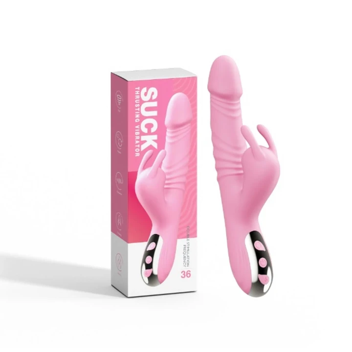 Wibrator króliczek Sunny, silikonowy, 20 trybów wibracji, 3 funkcje ruchu posuwistego