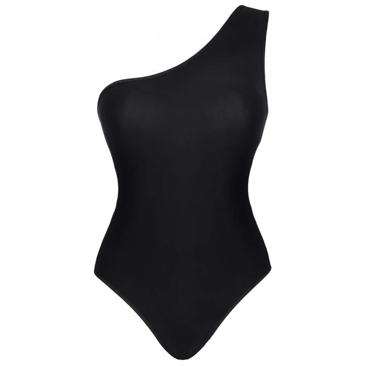 Body Asymetryczne XXL DEMONIQ Kolekcja Silver Touch, Czarny, Poliester, Eleganckie