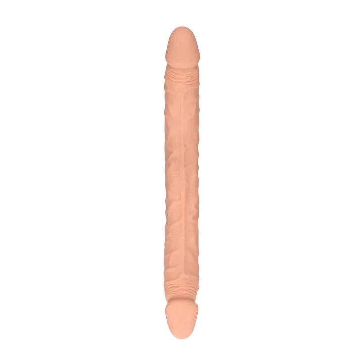 Dildo Double Dong - 36 cm, Skóra TPE, Realistyczny Kształt i Struktura