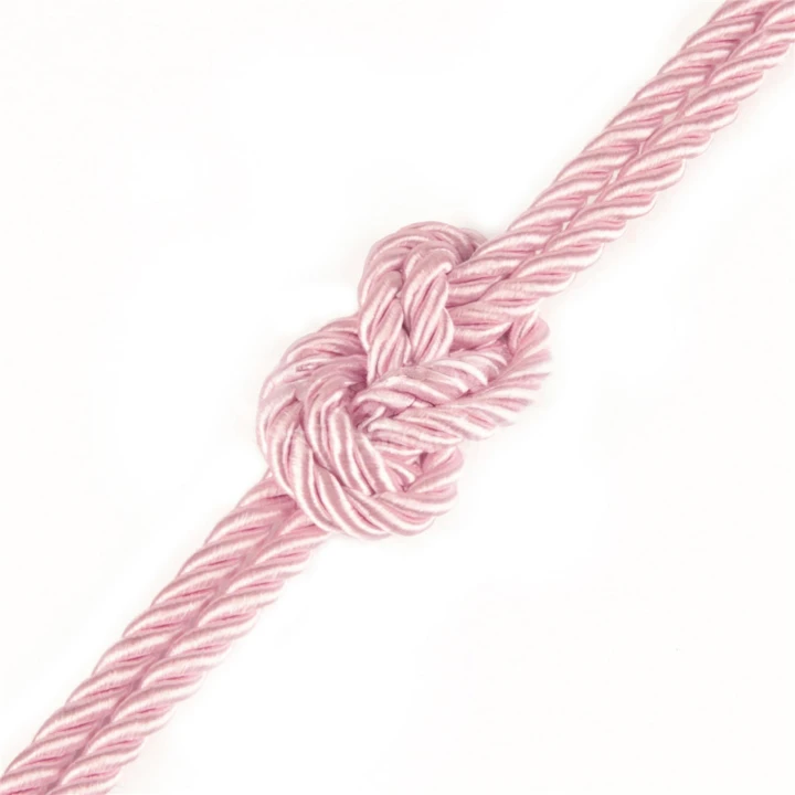 Lina bondage Rebellion Reign Rose, poliester 10m x 6mm, różowa, jedwabisty dotyk