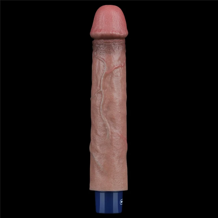 Dildo Lovetoy Real 9" - silikonowy, wodoodporny, 10 trybów wibracji, USB