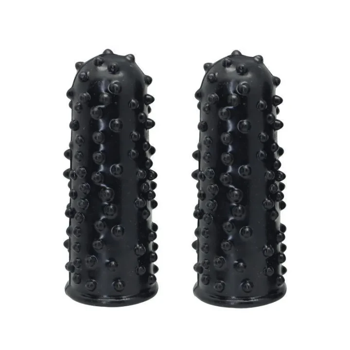 Stymulator łechtaczkowy Guaine Timeless - 7,6 cm, czarny, dla par, materiał TPE