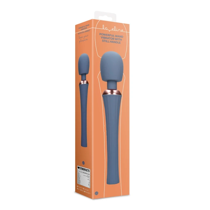 Wibrator Wand Loveline z Silikonu - Potężny, Wibrujący, Nieruchoma Rączka