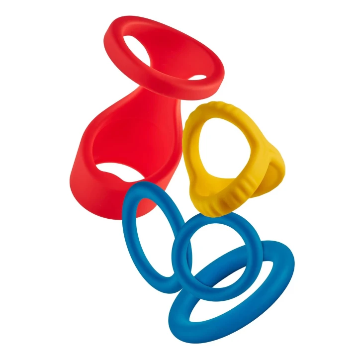 Pierścienie erekcyjne Dreamtoys Love Signal – silikon, wodoodporne IPX8, zestaw 5 elementów