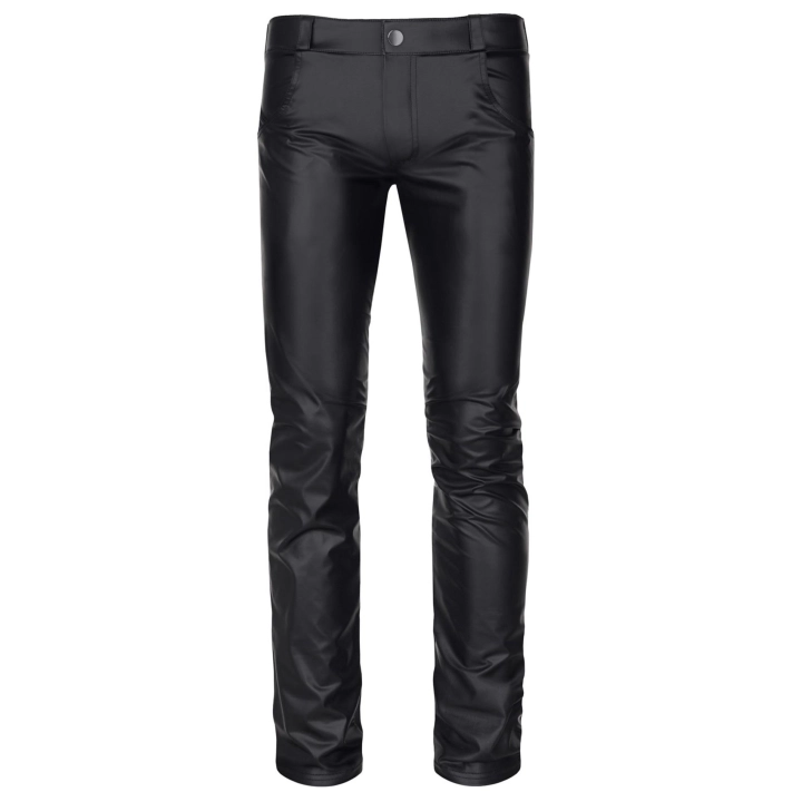 Trousers REGNES FETISH PLANET – wetlook, obniżony stan, kieszenie S