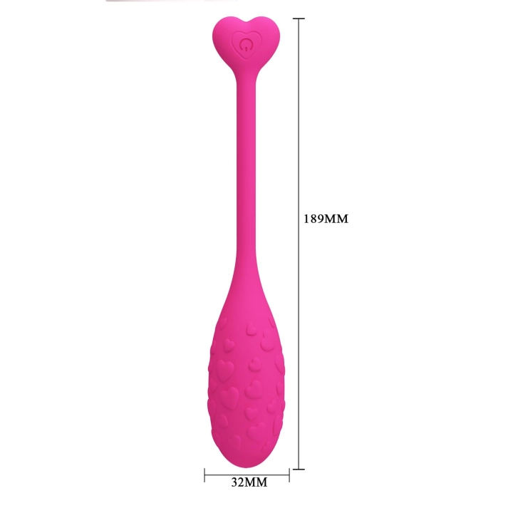 Wibrator jajeczko PRETTY LOVE Fisherman Pink — 12 trybów, sterowanie APP, silikon