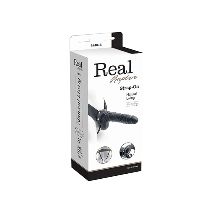 Dildo Proteza-FALLO, długość 20.5 cm, wodoodporny, regulowane paski