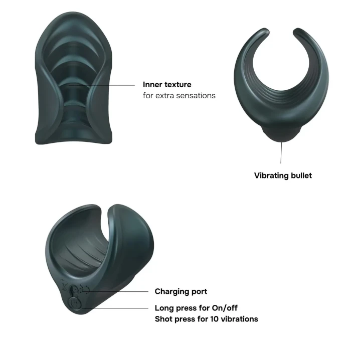 Stymulator podróżny Starter Rechargeable — silikon, 10 trybów, IPX7, akumulator